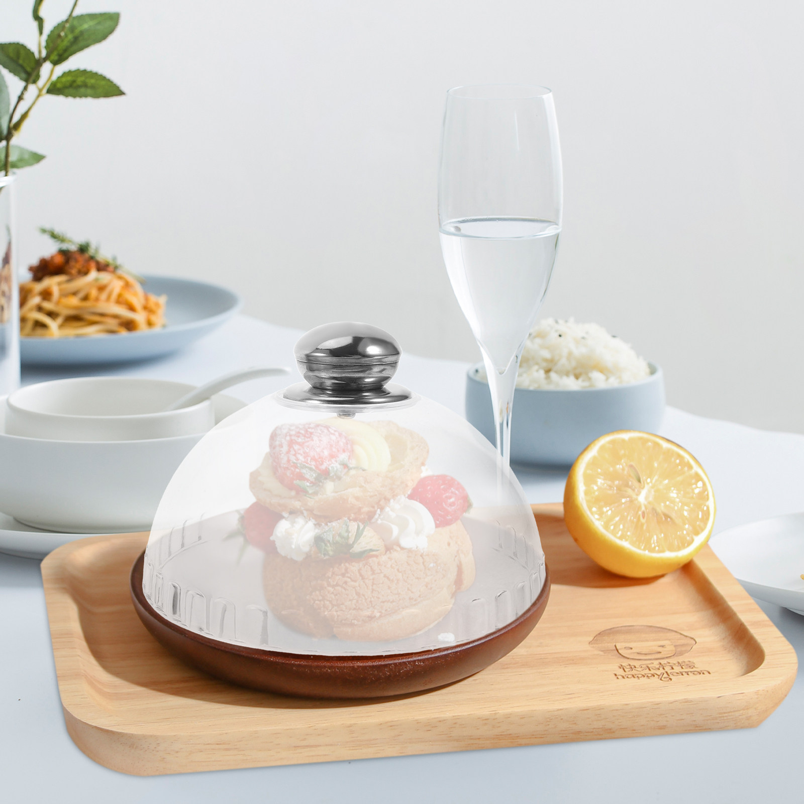 Clear Acrylic Cake Dome Cover  - огляд і ціна Plastic Dome Clear