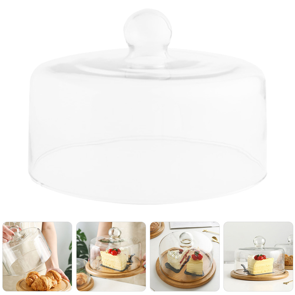 18Cm Glass Cake Dome Cover Cle - огляд і ціна Plastic Dome Clear