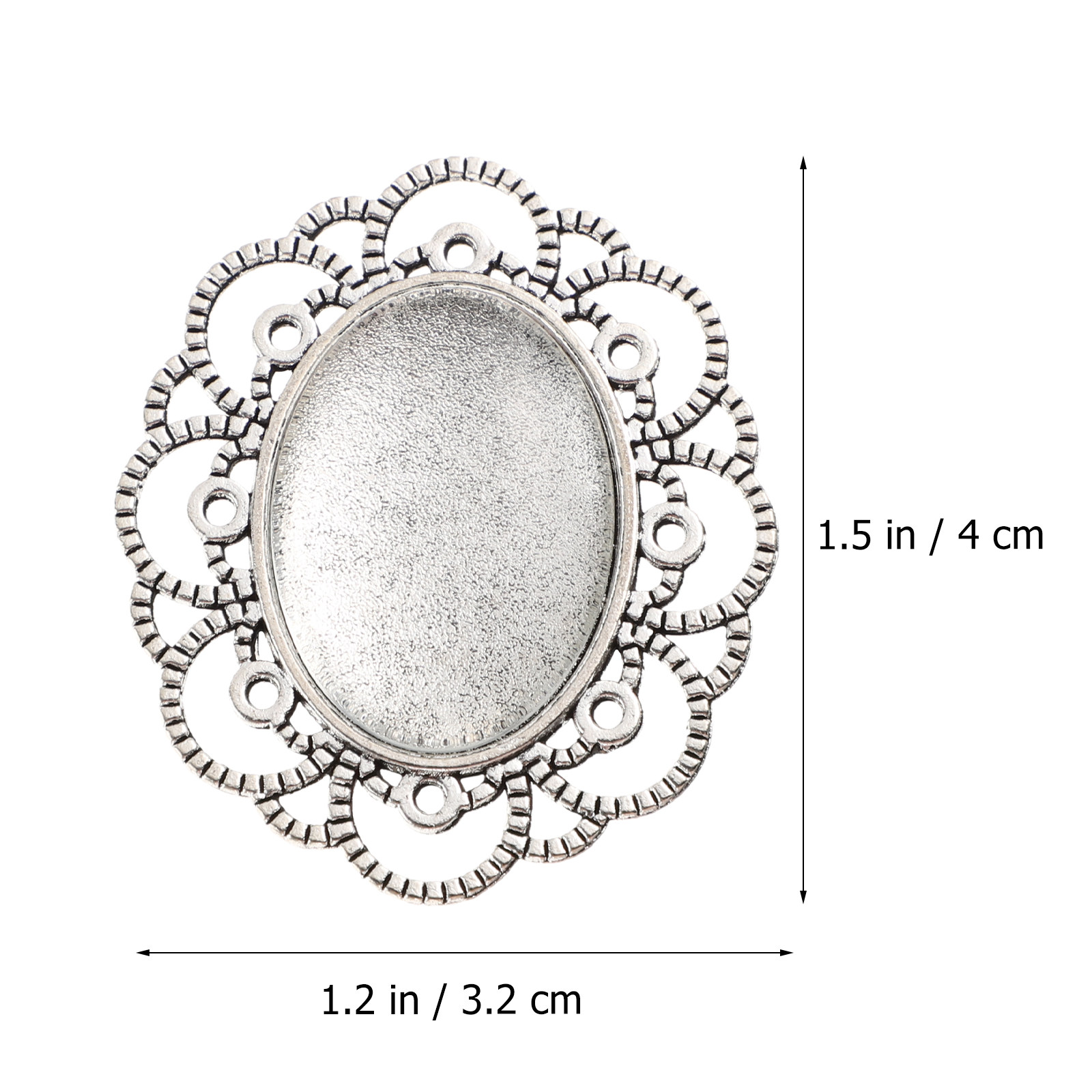 30Pcs Brooch Blanks Kit Alloy  - огляд і ціна Plastic Dome Clear